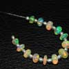 Natural Ethiopian Welo Opal Smooth Polished Roundel Beads    Length is 4 Inches and Size from 4mm to 7mm approx.